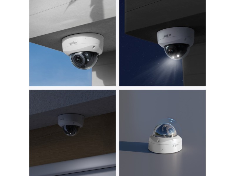 Reolink P437 - 4K Outdoor Camera, IK10 Vandal-Proof, PoE, 5X Optical Zoom, Color Night Vision, Smart Detection P437 – reolink IP видео камери
