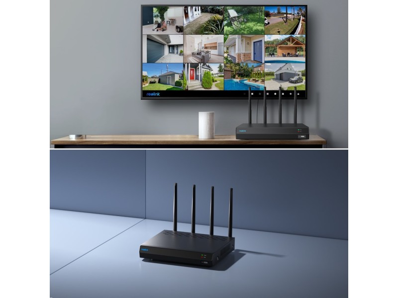 Reolink NVS12W - 12-Channel Wi-Fi 6 NVR, Support Up to 16MP Cam, 5/2.4 GHz Wi-Fi, 2TB HDD, 16TB Storage Capacity, black NVS12W NVR – reolink Видео наблюдение