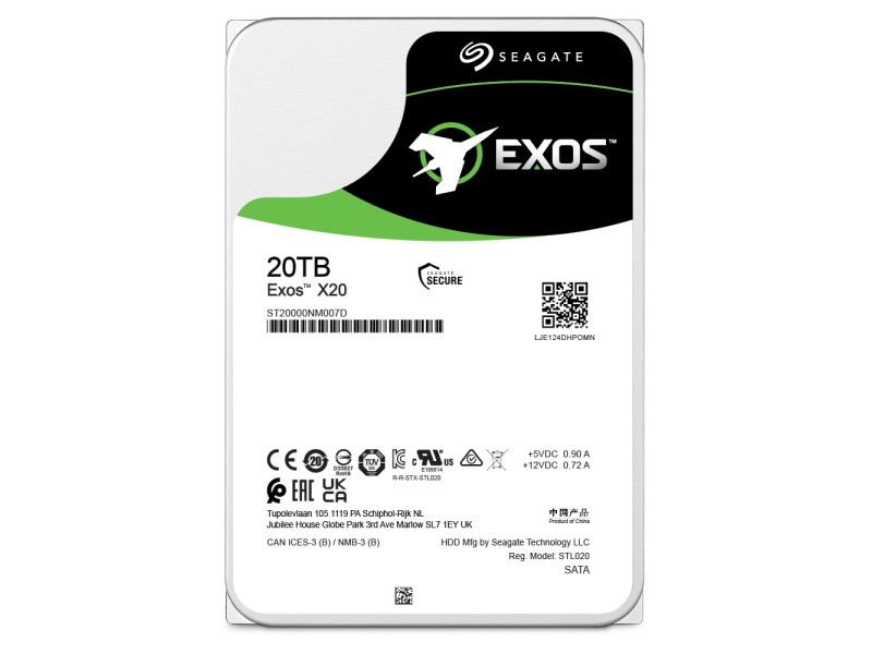 Seagate Enterprise ST20000NM007D internal hard drive 3.5 20000 GB Serial ATA III ST20000NM007D – SEAGATE Хард Дискове
