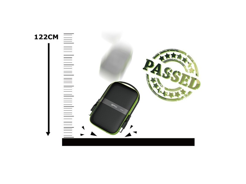 Silicon Power Armor A60 external hard drive 4000 GB Black,Green SP040TBPHDA60S3K – SILICON POWER Хард Дискове