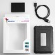 ADATA ED600 HDD/SSD enclosure Black 2.5 AED600-U31-CBK – ADATA Кутии за външен хард диск