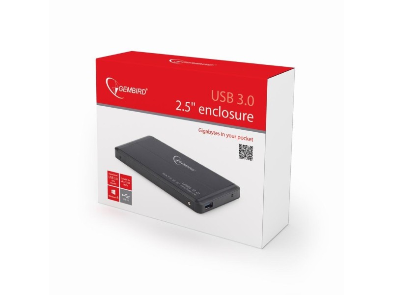 Gembird EE2-U3S-2 storage drive enclosure HDD enclosure Black 2.5 EE2-U3S-2 – GEMBIRD Кутии за външен хард диск