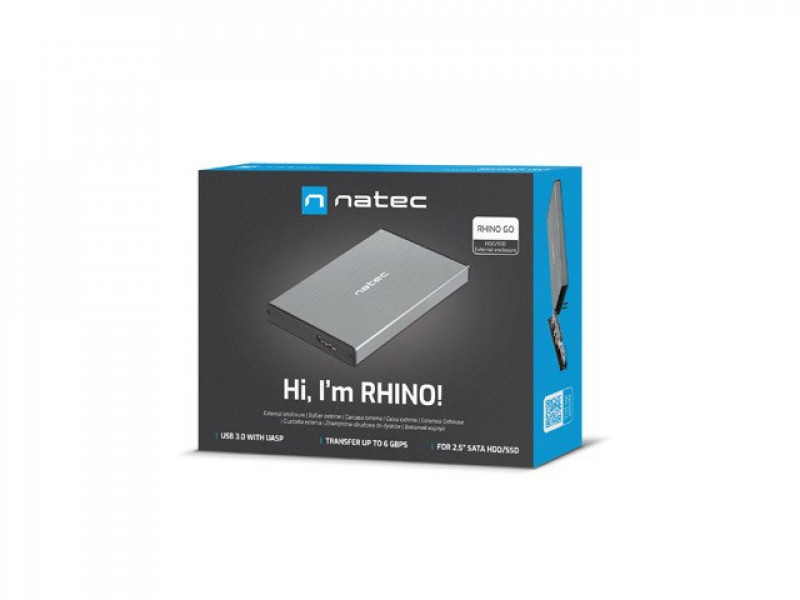 NATEC HDD ENCLOSURE RHINO GO (USB 3.0, 2.5", GREY) NATEC HDD ENCLOSURE RHINO GO (USB 3.0, 2.5", GREY)