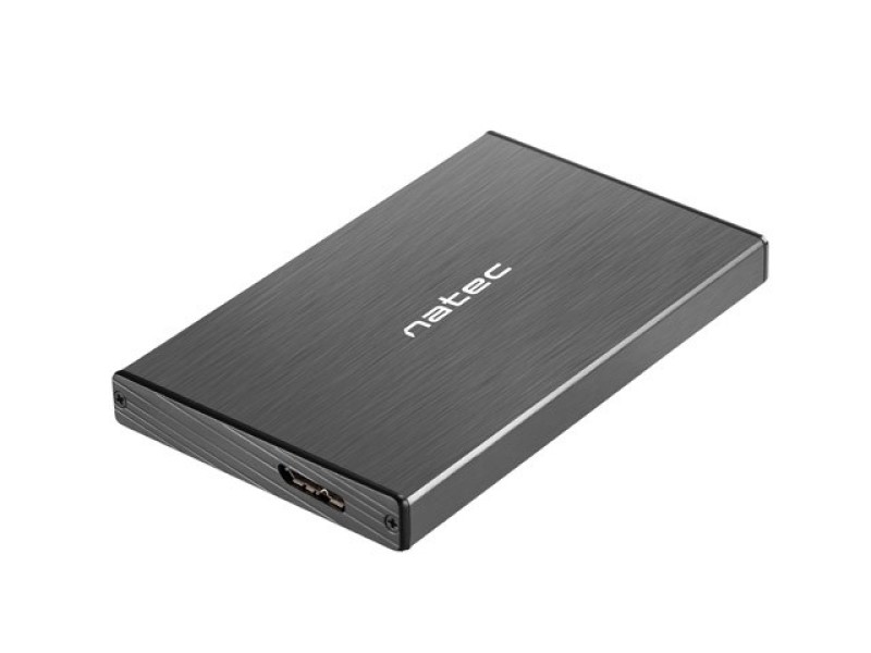 NATEC RHINO GO enclosure USB 3.0 for 2.5 SATA HDD/SSD, black Aluminum NKZ-0941 – Natec  Кутии за външен хард диск