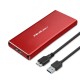 Qoltec 51831 Enclosure | M.2 SSD drive | SATA | NGFF| USB 3.0 | Super speed 5Gb/s | 2TB | Red 51831 – Qoltec Кутии за външен хард диск