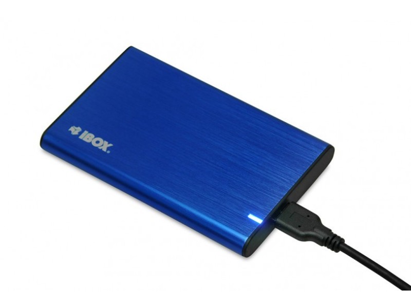 iBox HD-05 HDD/SSD enclosure Blue 2.5 iBox HD-05 HDD/SSD enclosure Blue 2.5 IEUHDD5BL – IBOX Кутии за външен хард диск