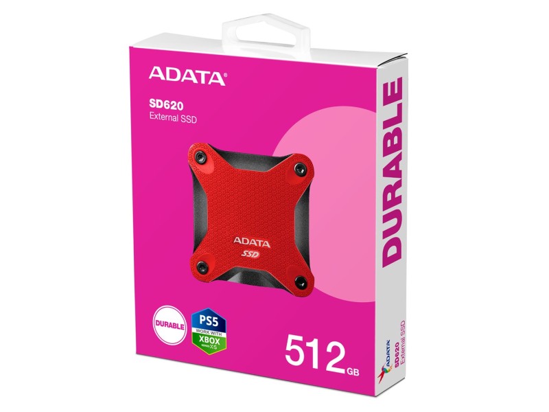 ADATA SD620 512 GB Red SD620-512GCRD – ADATA Solid-State Drive (SSD)