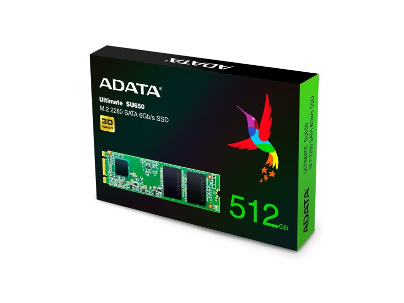 ADATA Ultimate SU650 M.2 512 GB Serial ATA III 3D NAND ASU650NS38-512GT-C – ADATA Solid-State Drive (SSD)
