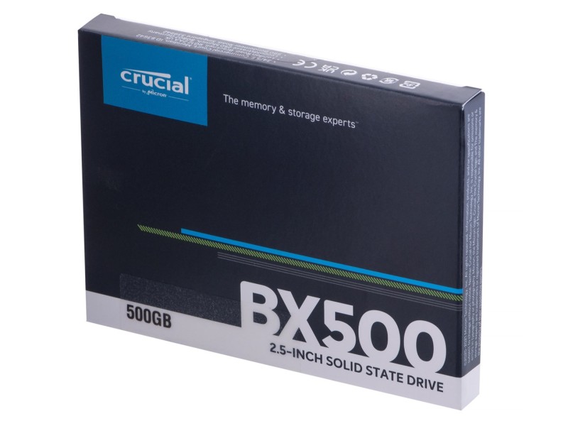 Crucial CT500BX500SSD1 internal solid state drive 2.5 500 GB Serial ATA III 3D NAND CT500BX500SSD1 – CRUCIAL Solid-State Drive (SSD)