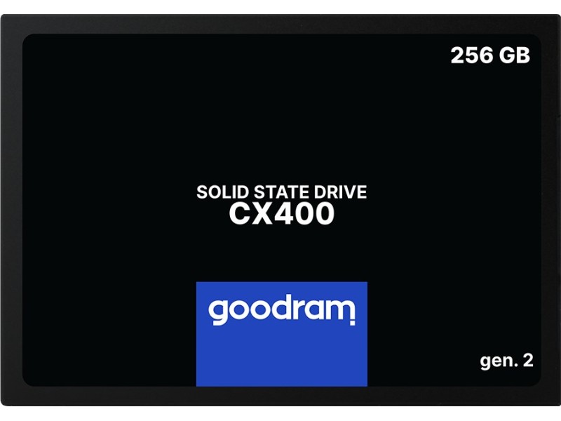 Goodram CX400 gen.2 2.5 256 GB Serial ATA III 3D TLC  NAND SSDPR-CX400-256-G2 – GOODRAM Solid-State Drive (SSD)