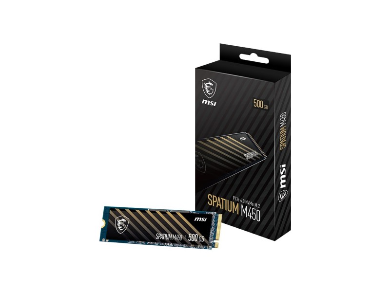 MSI SPATIUM M450 PCIe 4.0 NVMe M.2 500GB PCI Express 4.0 3D NAND S78-440K190-P83 – MSI  Solid-State Drive (SSD)