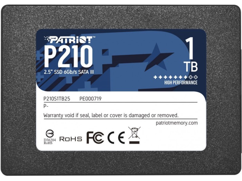 Patriot Memory P210 2.5 1000 GB Serial ATA  III P210S1TB25 – Patriot Solid-State Drive (SSD)