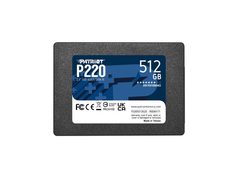Patriot Memory P220 512GB 2.5 Serial ATA III P220S512G25 – Patriot Solid-State Drive (SSD)