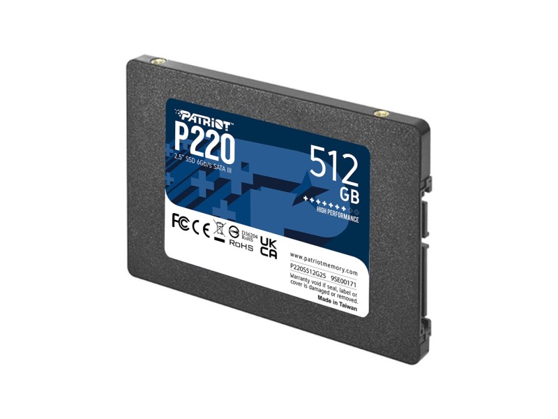 Patriot Memory P220 512GB 2.5 Serial ATA III P220S512G25 – Patriot Solid-State Drive (SSD)