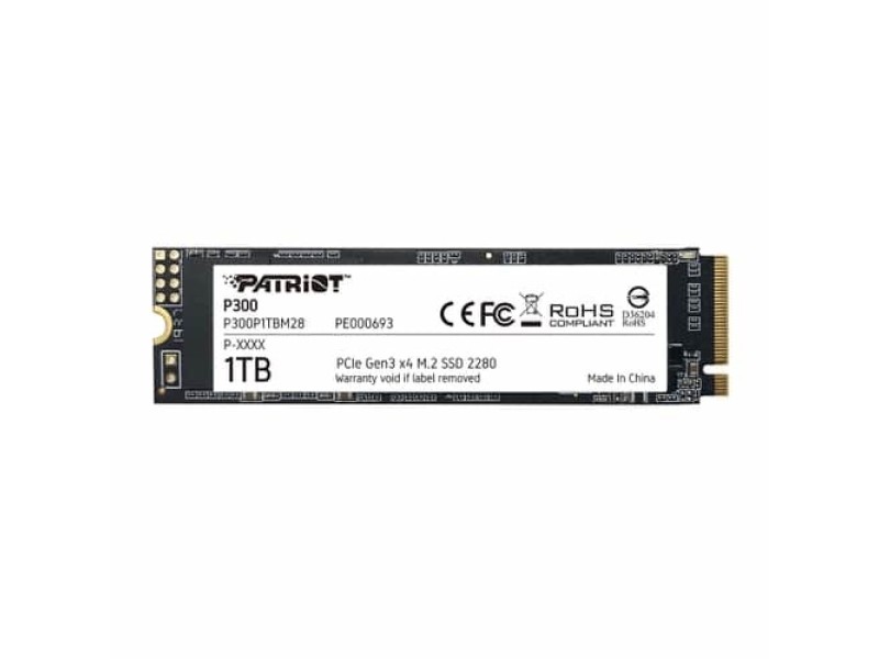 Patriot Memory P300 M.2 1000 GB PCI Express 3.0 NVMe P300P1TBM28 – Patriot Solid-State Drive (SSD)