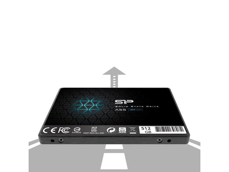 Silicon Power Ace A55 2.5 512 GB Serial ATA III 3D TLC SP512GBSS3A55S25 – SILICON POWER Solid-State Drive (SSD)