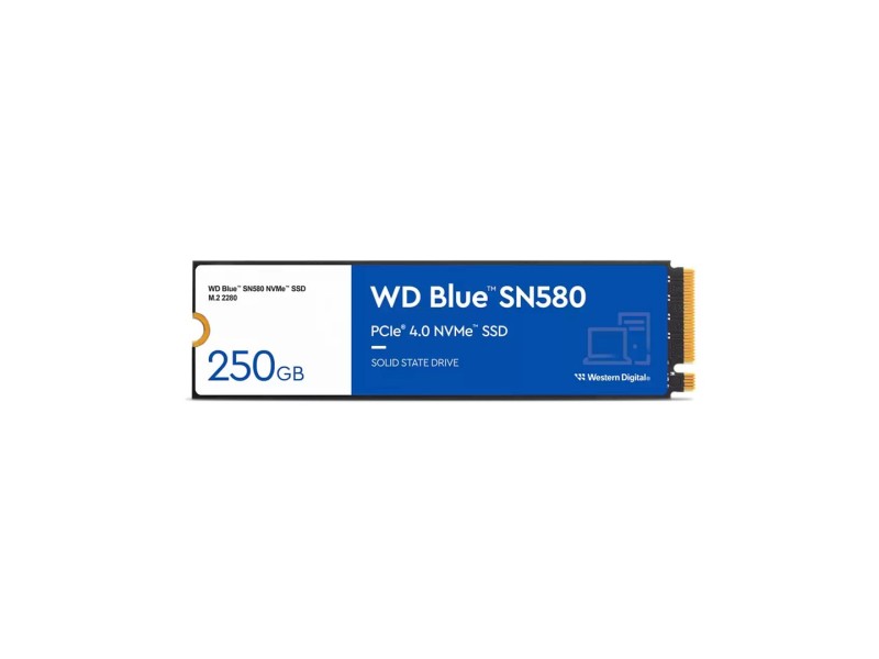 Western Digital Blue SN580 M.2 2 TB PCI Express 4.0 TLC NVMe WDS200T3B0E – WD Solid-State Drive (SSD)