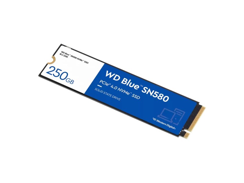 Western Digital Blue SN580 M.2 2 TB PCI Express 4.0 TLC NVMe WDS200T3B0E – WD Solid-State Drive (SSD)