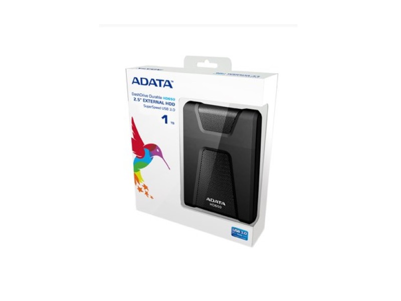ADATA DashDrive Durable HD650 external hard drive 1000 GB Black AHD650-1TU31-CBK – ADATA Външни Хард Дискове