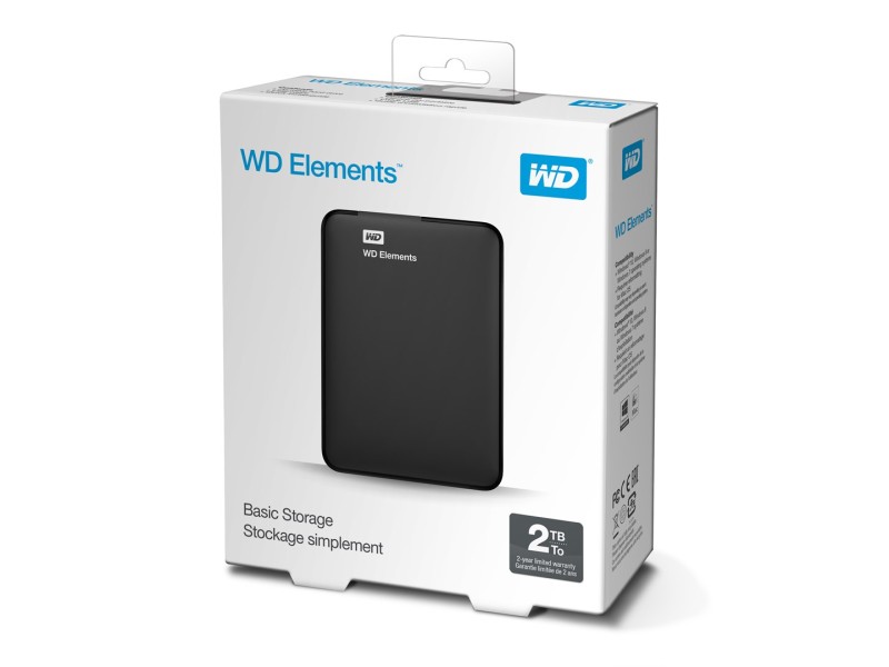 Western Digital WD Elements Portable external hard drive 2 TB Black WDBU6Y0020BBK-WESN – WD Външни Хард Дискове