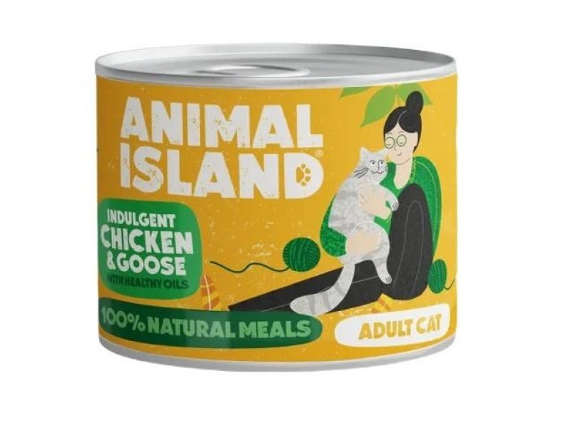 ANIMAL ISLAND Chicken and goose - wet cat food - 200g DLKANLKAM0021 – ANIMAL ISLAND Храна за котки