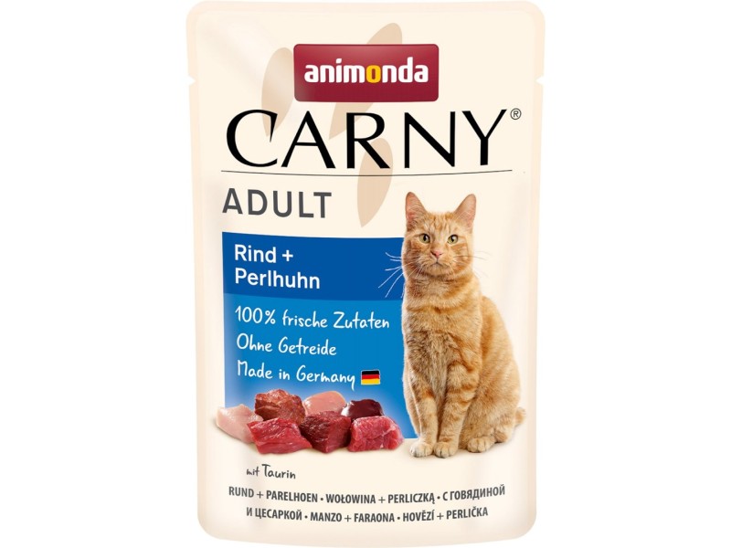 ANIMONDA Carny Adult Beef and guinea fowl - wet cat food - 85g DLKANMKAM0029 – animonda Храна за котки
