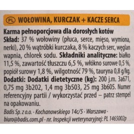 ANIMONDA Carny Adult Beef, chicken and duck hearts - wet cat food - 400 g