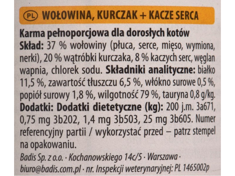 ANIMONDA Carny Adult Beef, chicken and duck hearts - wet cat food - 400 g DLZANMKMK0058 – animonda Храна за котки