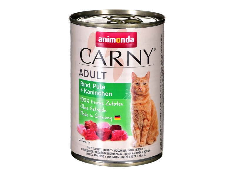 ANIMONDA Carny Adult Beef, turkey, rabbit - wet cat food - 400 g DLZANMKMK0069 – animonda Храна за котки