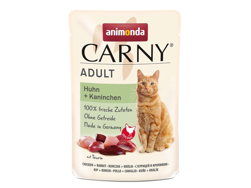 ANIMONDA Carny Adult Chicken and rabbit - wet cat food - 85g DLKANMKAM0030 – animonda Храна за котки