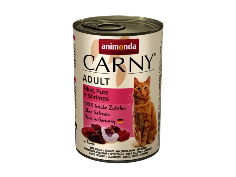 ANIMONDA Carny Adult flavour Beef Turkey and Prawns - wet cat food - 400 g DLZANMKMK0198 – animonda Храна за котки
