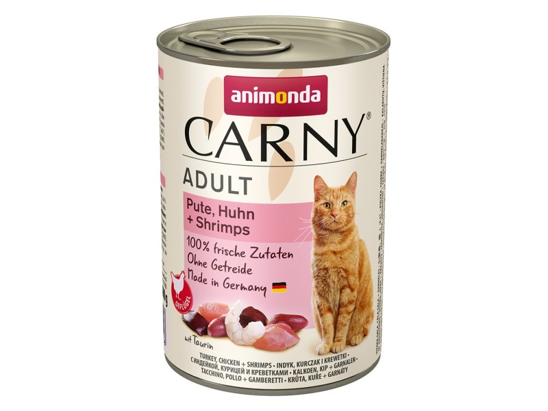 ANIMONDA Carny Adult flavour: turkey. chicken. prawns - wet cat food - 400g DLZANMKMK0091 – animonda Храна за котки