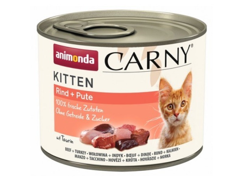 ANIMONDA Carny Kitten Beef Turkey - wet cat food - 200 g DLKANMKAM0013 – animonda Храна за котки