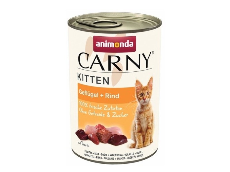ANIMONDA Carny Kitten Beef with poultry - wet cat food - 400g DLKANMKAM0005 – animonda Храна за котки