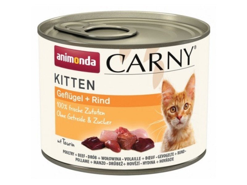 ANIMONDA Carny Kitten Poultry Beef - wet cat food - 200 g DLKANMKAM0011 – animonda Храна за котки