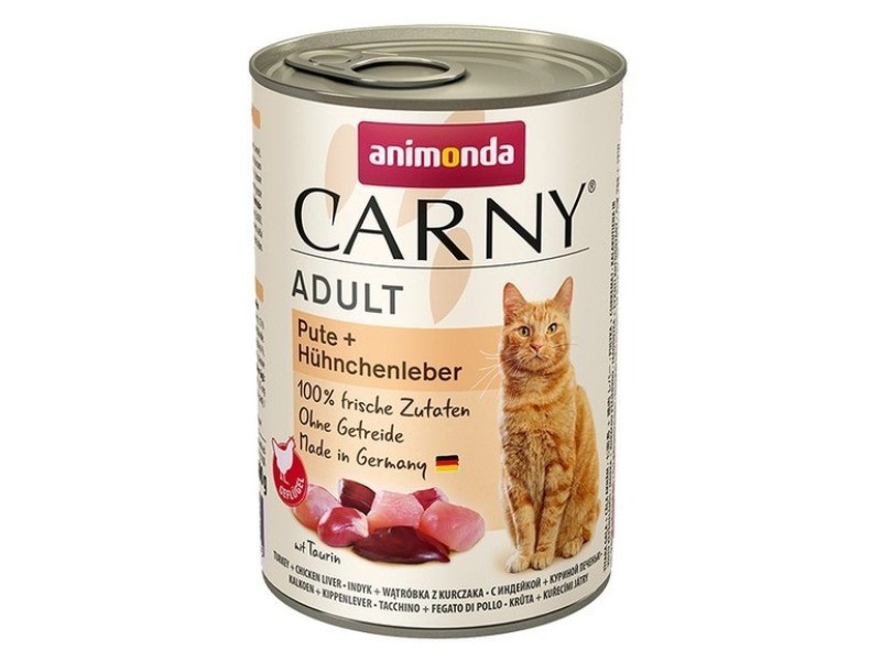 ANIMONDA Cat Carny Adult Turkey with chicken liver - wet cat food - 400 g DLZANMKMK0223 – animonda Храна за котки