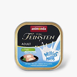 ANIMONDA Vom Feinsten Adult Milkies with Turkey and Milky Filling - Wet Cat Food - 100g