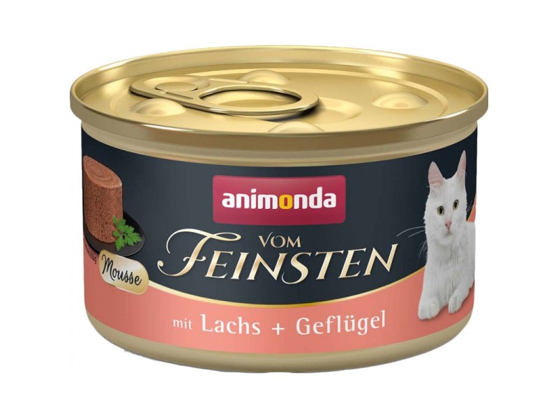 ANIMONDA Vom Feinsten Mousse Salmon and Poultry - wet cat food - 85 g DLKANMKAM0020 – animonda Храна за котки