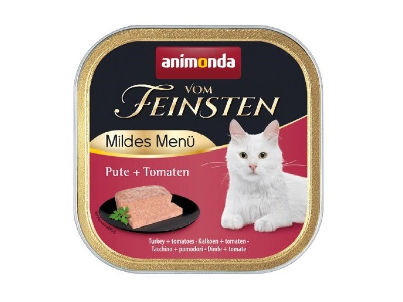 ANIMONDA vom Feinsten Mildes Menu Turkey with tomatoes - wet cat food - 100 g DLZANMKMK0195 – animonda Храна за котки