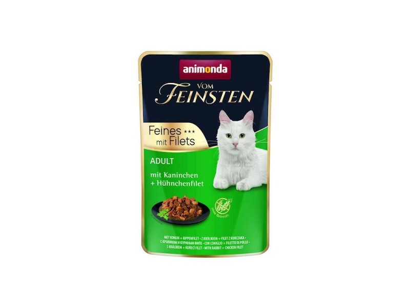 ANIMONDA vom Feinsten Rabbit - wet cat food - 85 g DLZANMKMK0210 – animonda Храна за котки