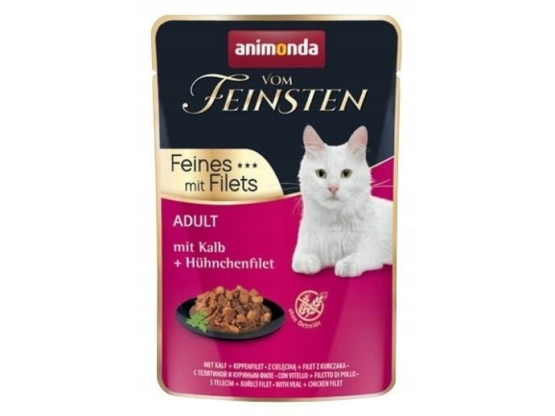 ANIMONDA vom Feinsten Veal - wet cat food - 85 g DLZANMKMK0207 – animonda Храна за котки