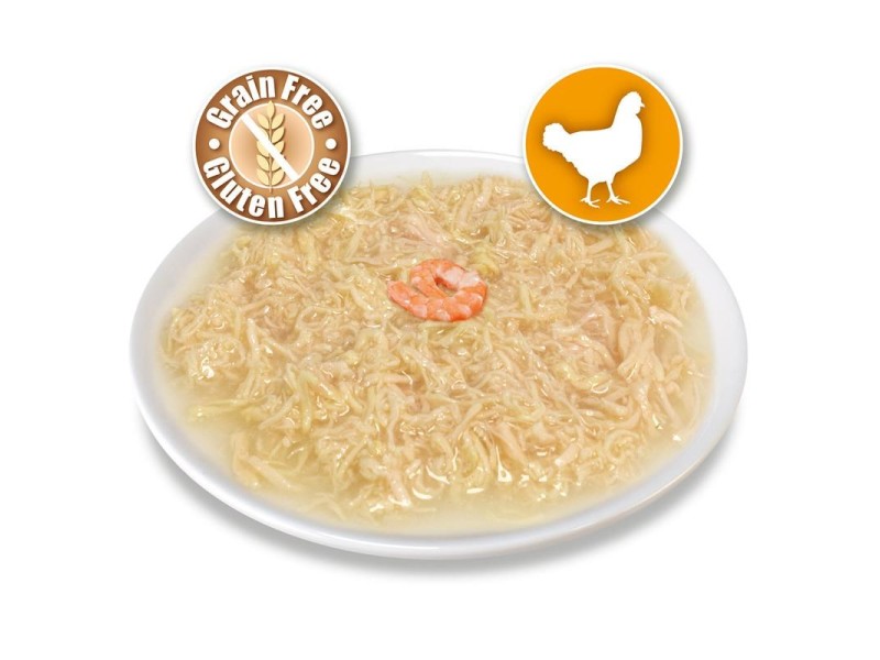 ARQUIVET Chicken in sauce with shrimps - wet cat food - 80g DLKARQKAM0014 – ARQUIVET Храна за котки