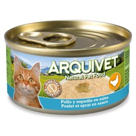 ARQUIVET Chicken in sauce with sprat - wet cat food - 80g