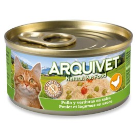ARQUIVET Chicken in sauce with vegetables - wet cat food - 80g