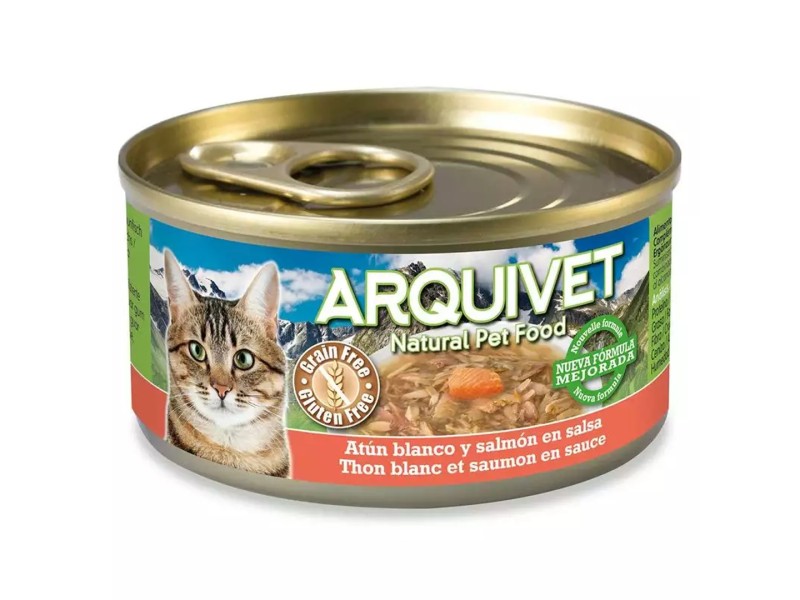 ARQUIVET Tuna and salmon - wet cat food - can - 80 g DLKARQKAM0004 – ARQUIVET Храна за котки