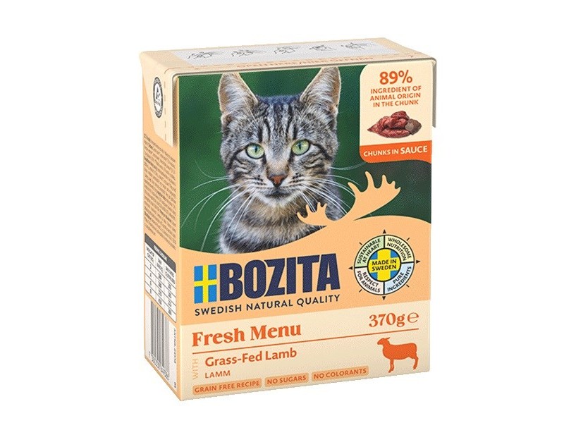 BOZITA Fresh Menu Lamb in gravy - wet cat food - 370g DLSBZTZWI0043 – BOZITA Храна за котки