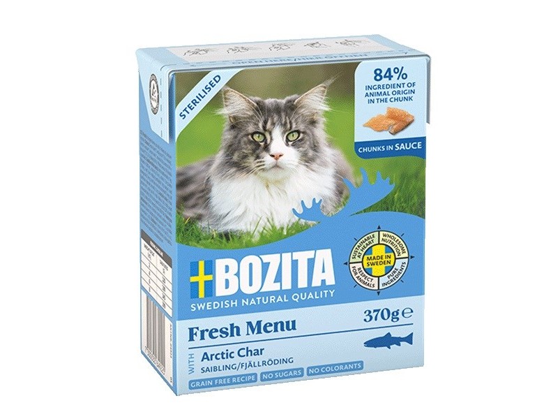 BOZITA Fresh Menu Sterilised Arctic char - wet cat food - 370g DLSBZTZWI0044 – BOZITA Храна за котки