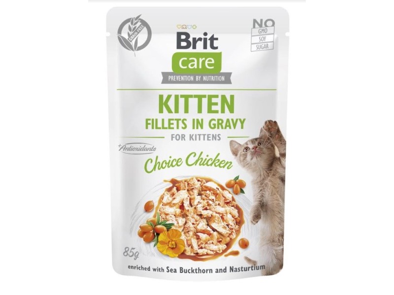 BRIT Care Cat Kitten Choice Pouch - wet cat food - 85 g DLKRITKAM0031 – Brit Храна за котки