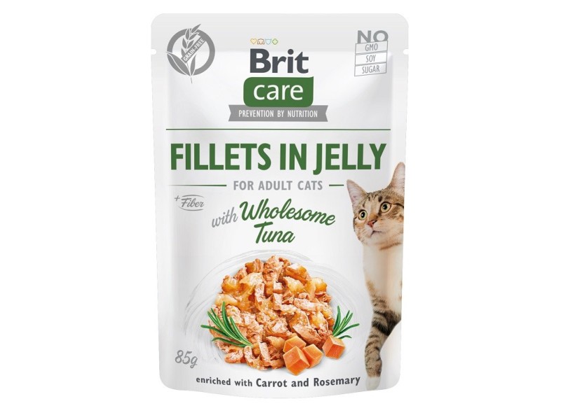 BRIT Care Fillets in Jelly tuna fillets - wet cat food - 85 g DLZRITKMK0031 – Brit Храна за котки