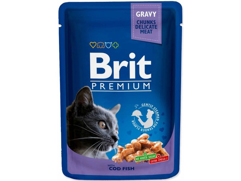 BRIT Cat Pouches Family Plate - wet cat food - 12 x 100g DLKRITKAM0002 – Brit Храна за котки